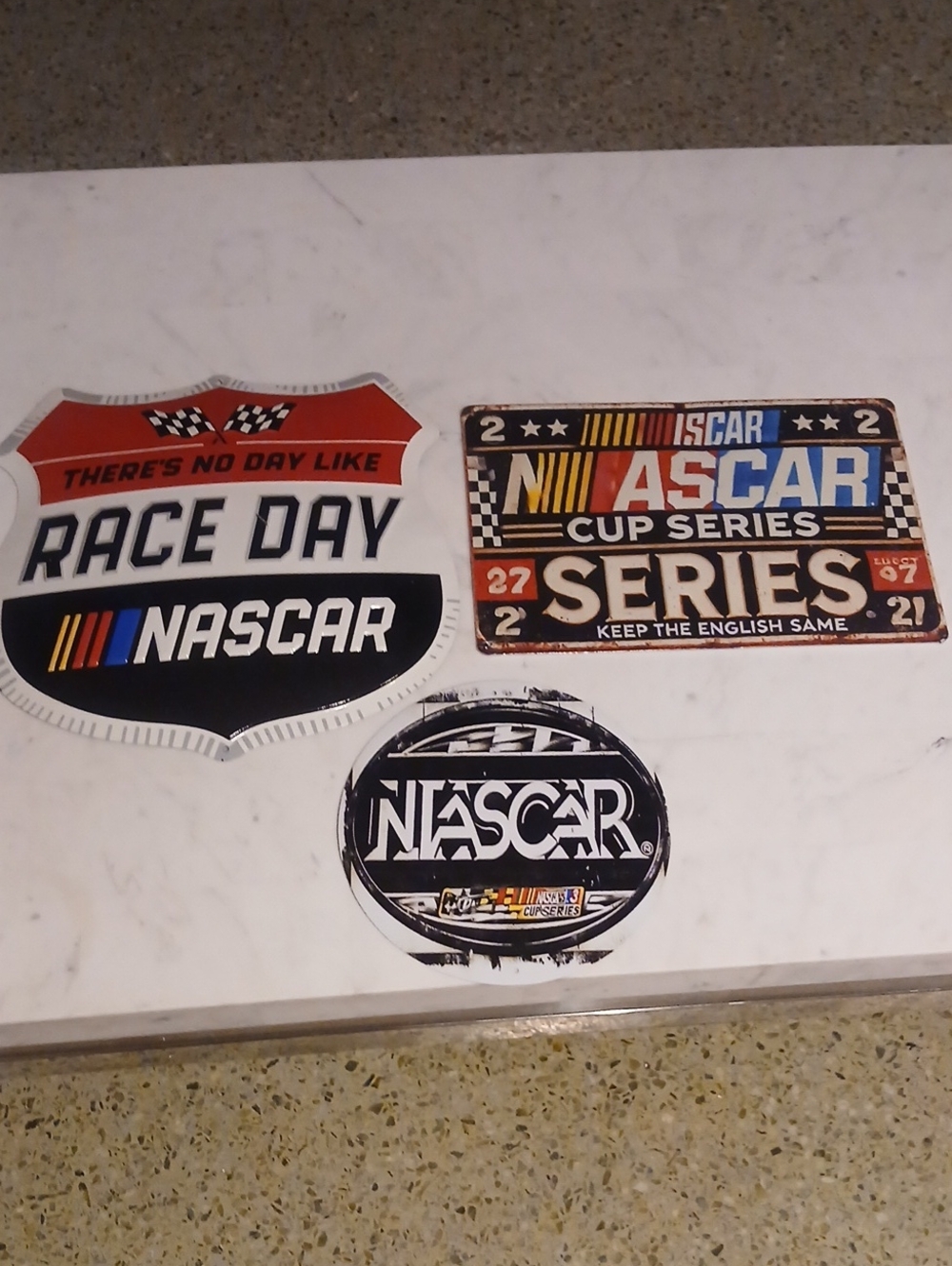 NASCAR Vintage Race Day Wall Sign Set - Multi-Color